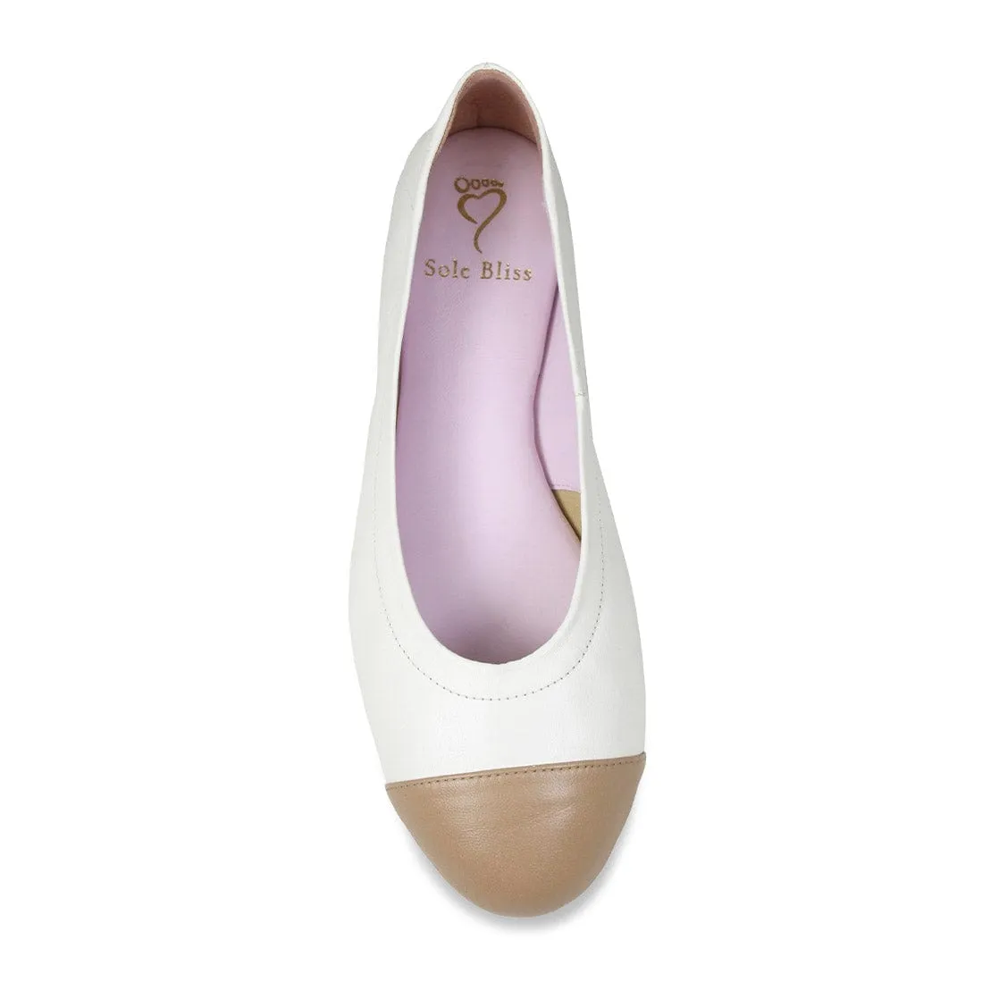 Luna: Ivory & Sand Leather