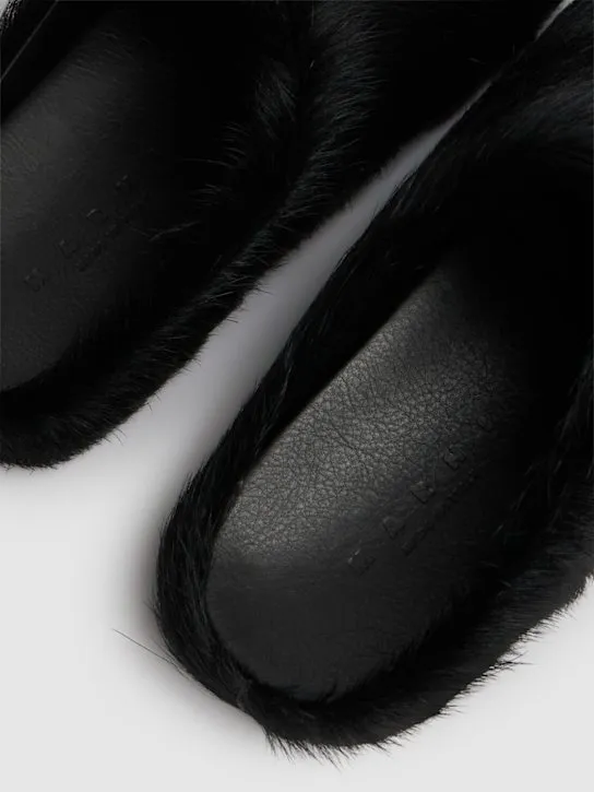 Marni   10mm Fussbett pony hair sabot flats 