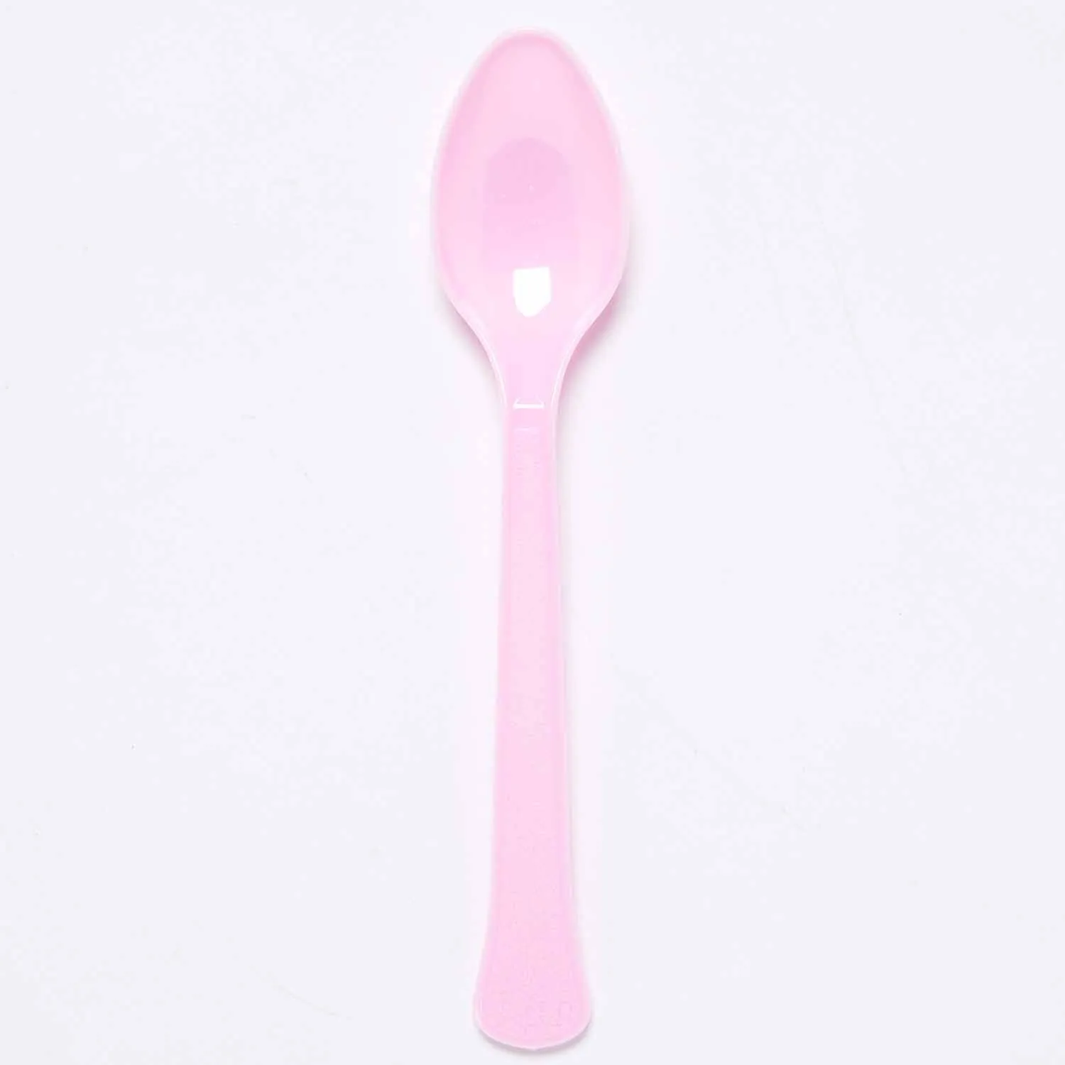 Marshmallow Pastel Pink Party Spoons (Pack of 24)