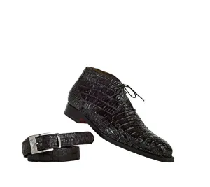 Mauri - 1167 "Shakespeare" All-Over Hornback Crown Ankle Boot