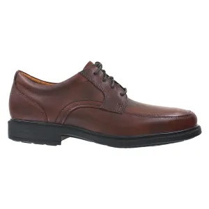 Men's Rockport DresSports Luxe Apron Toe Oxford Brown Leather