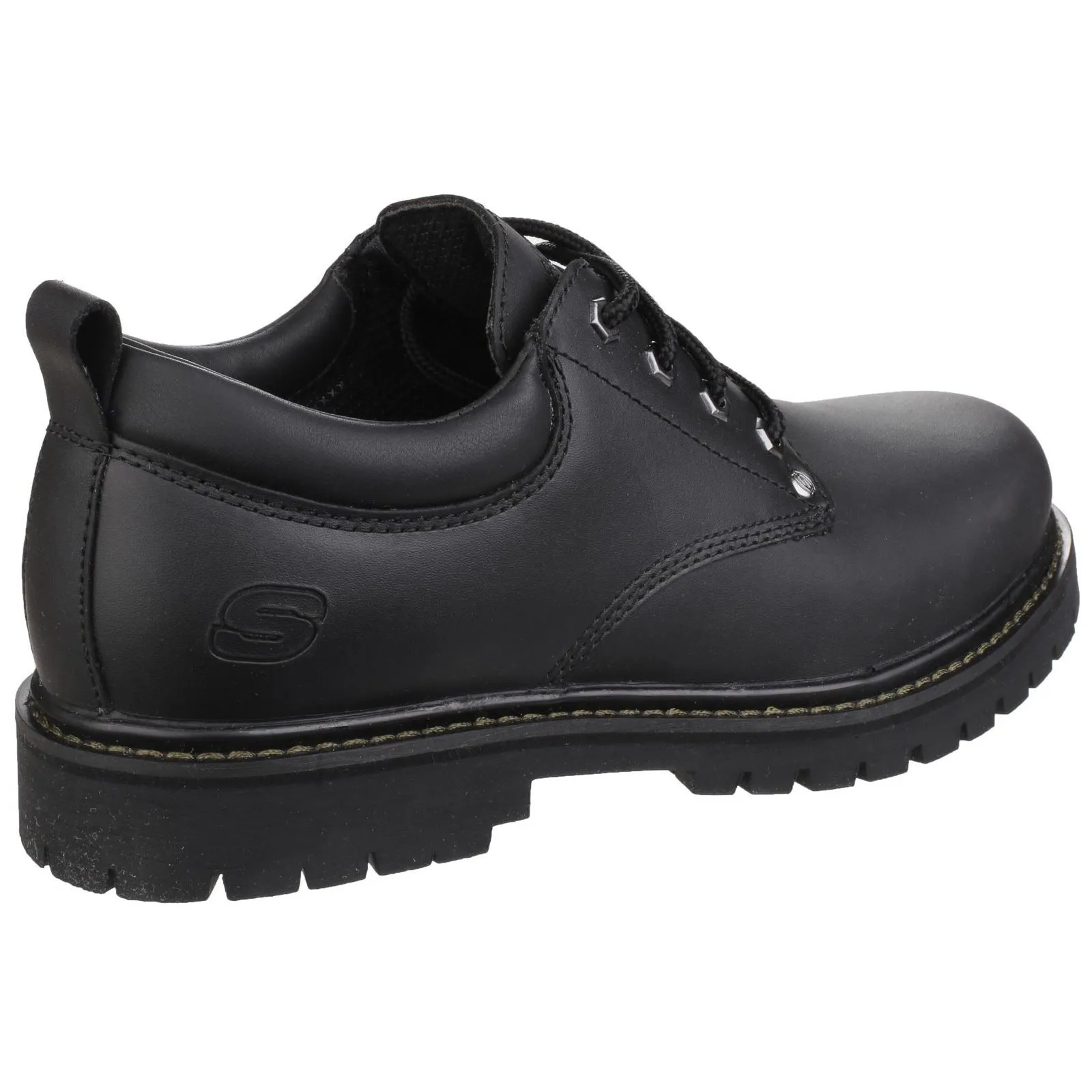 Men's Wide Fit Skechers 6618 Tom Cats Lace Up Shoes - Black
