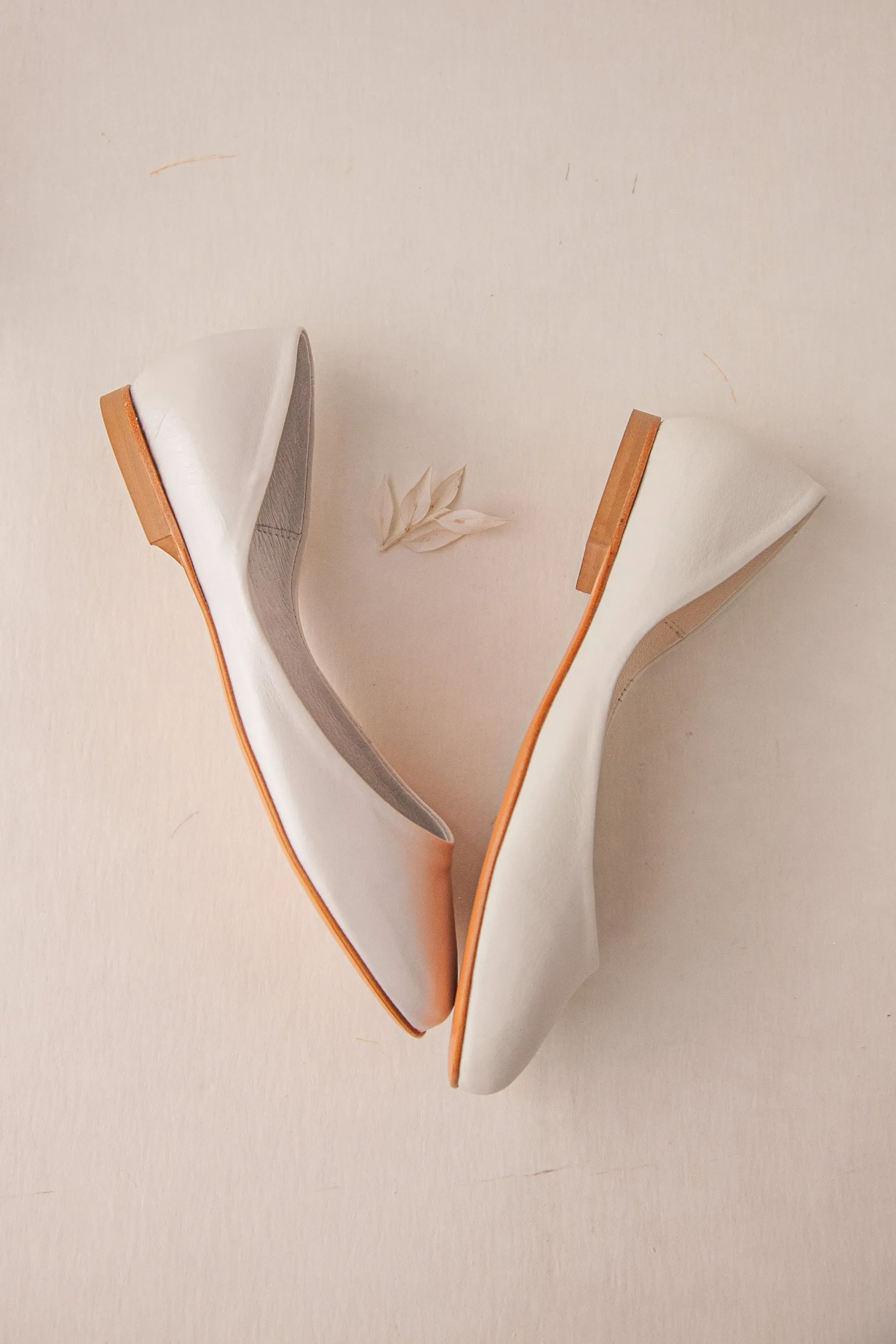 MILA BALLET FLATS – Pearl Ivory