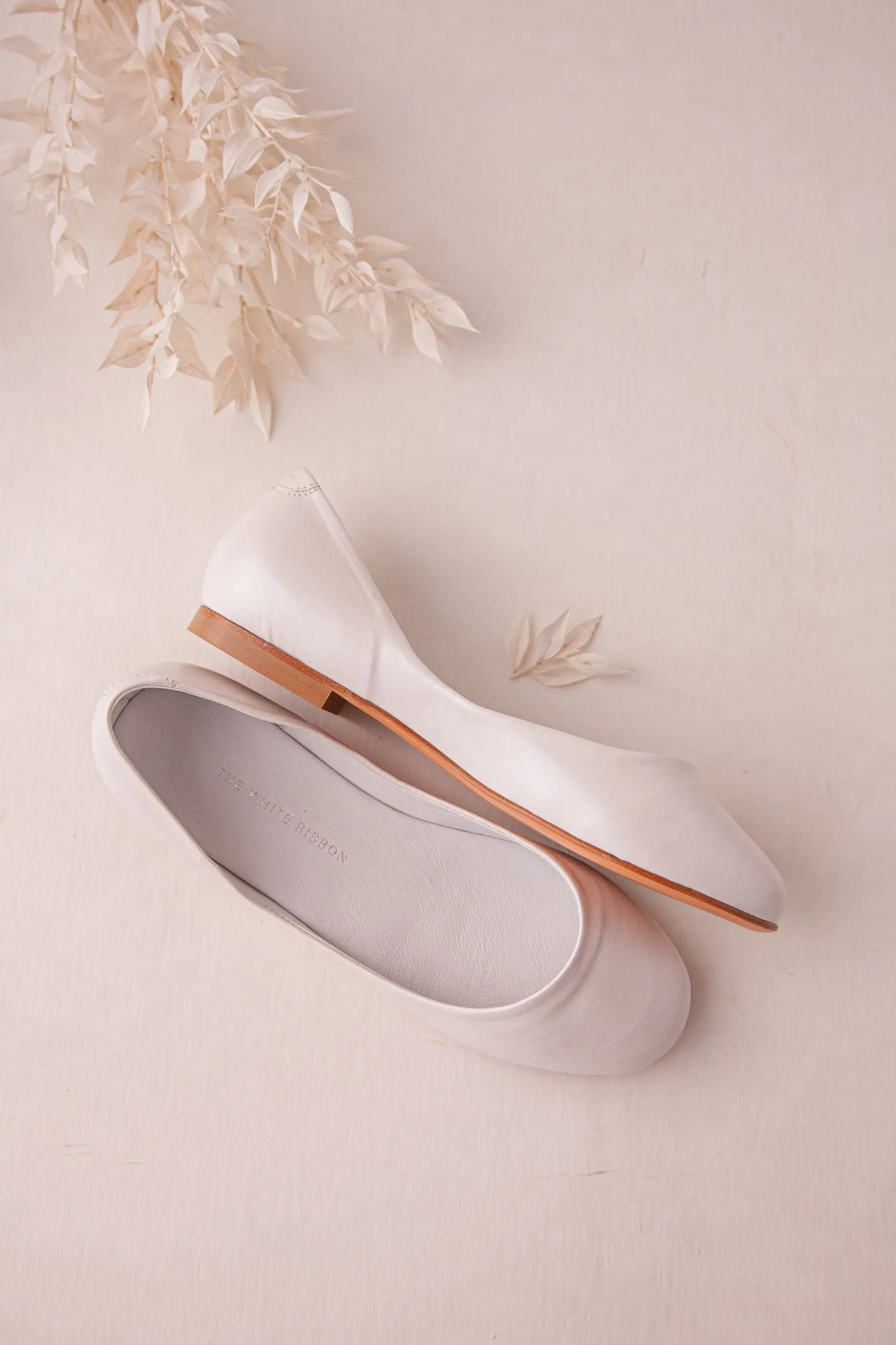 MILA BALLET FLATS – Pearl Ivory