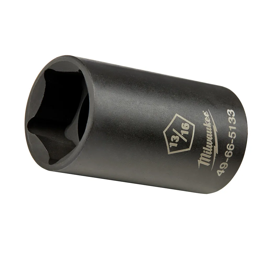 Milwaukee 49-66-5133 13/16" x 1/2" Drive Shockwave Lineman's 5 Point Penta Socket