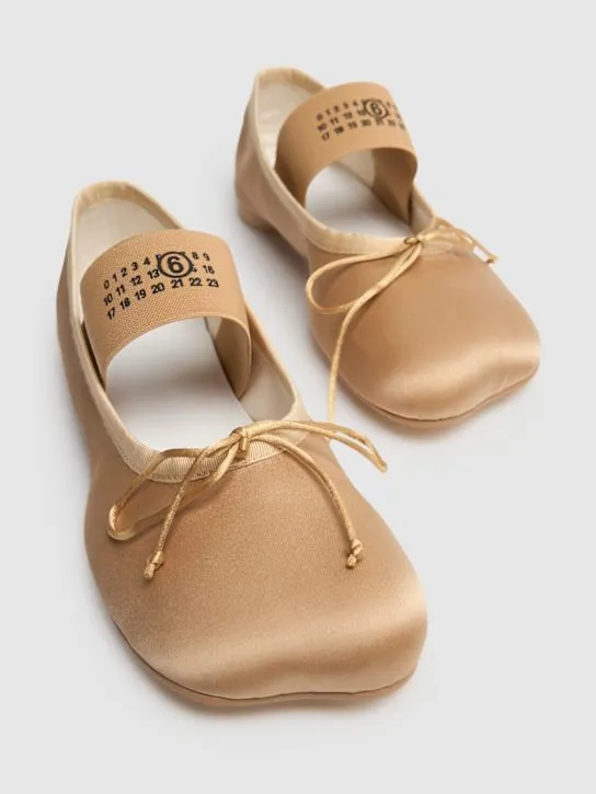 MM6 Maison Margiela   5mm Ballet Shoes satin ballerina flats 