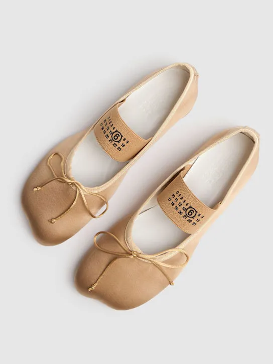 MM6 Maison Margiela   5mm Ballet Shoes satin ballerina flats 