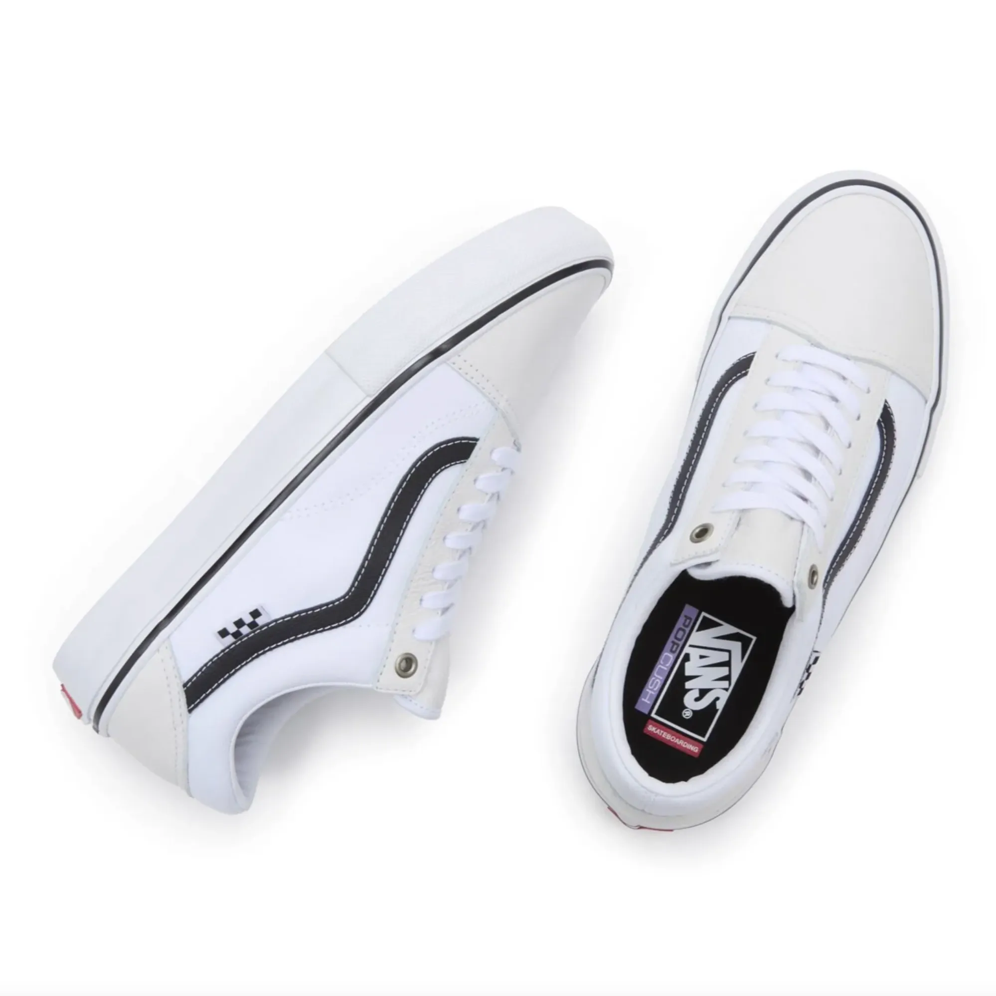 MN SKATE OLD SKOOL LEATHER WHITE / WHITE