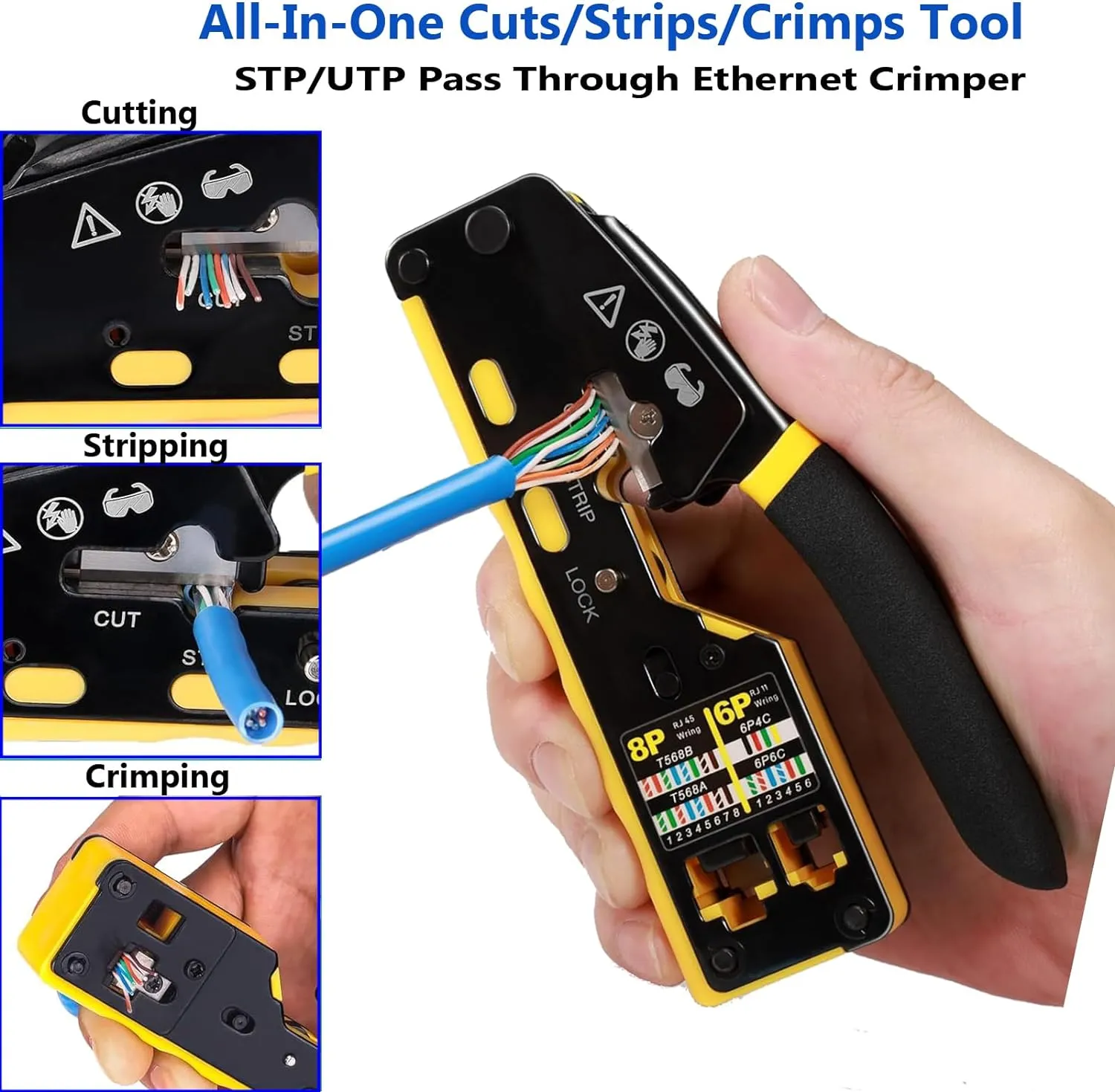 Multifunctional RJ45 Ethernet Crimping Tool Kit