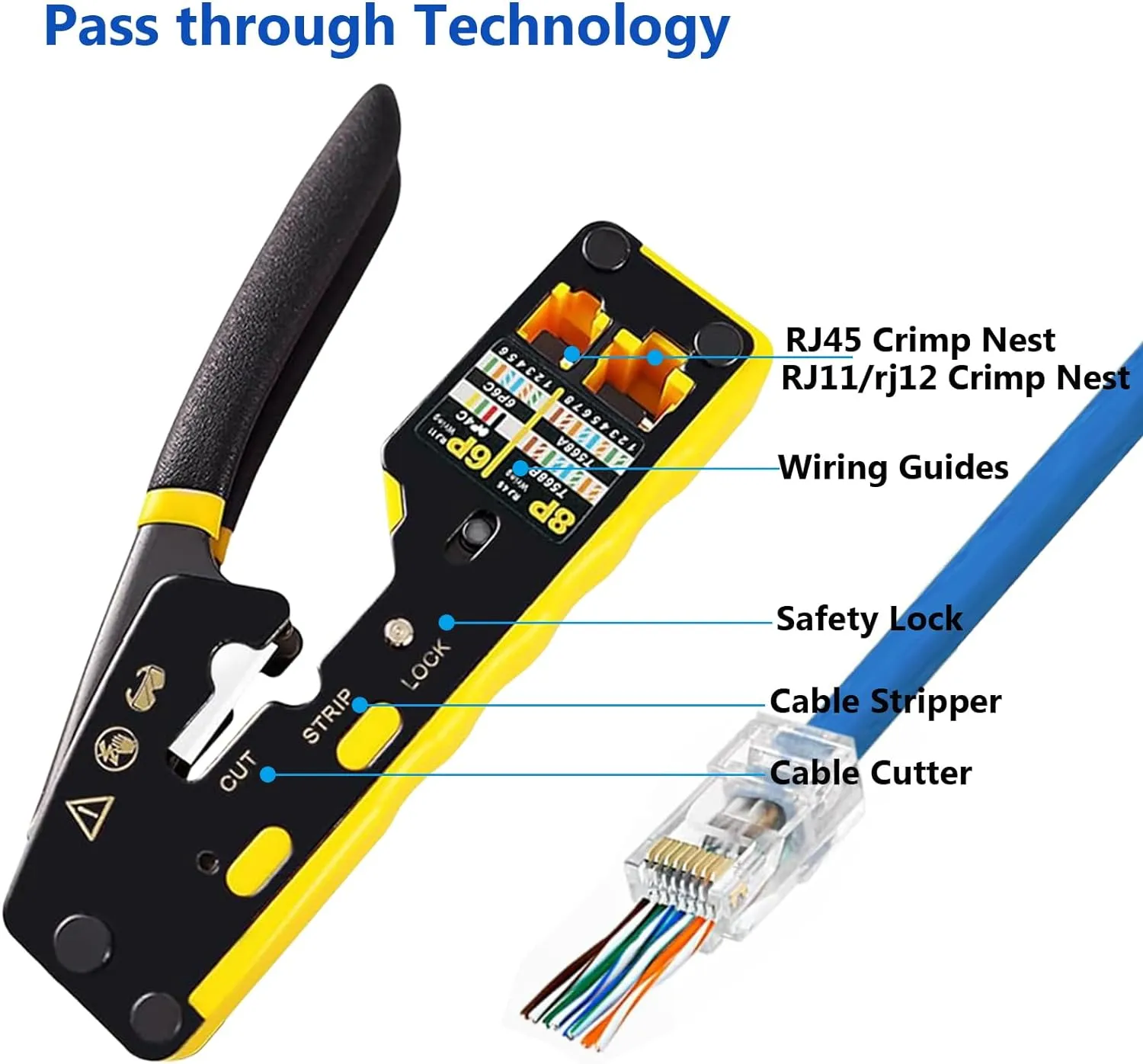 Multifunctional RJ45 Ethernet Crimping Tool Kit