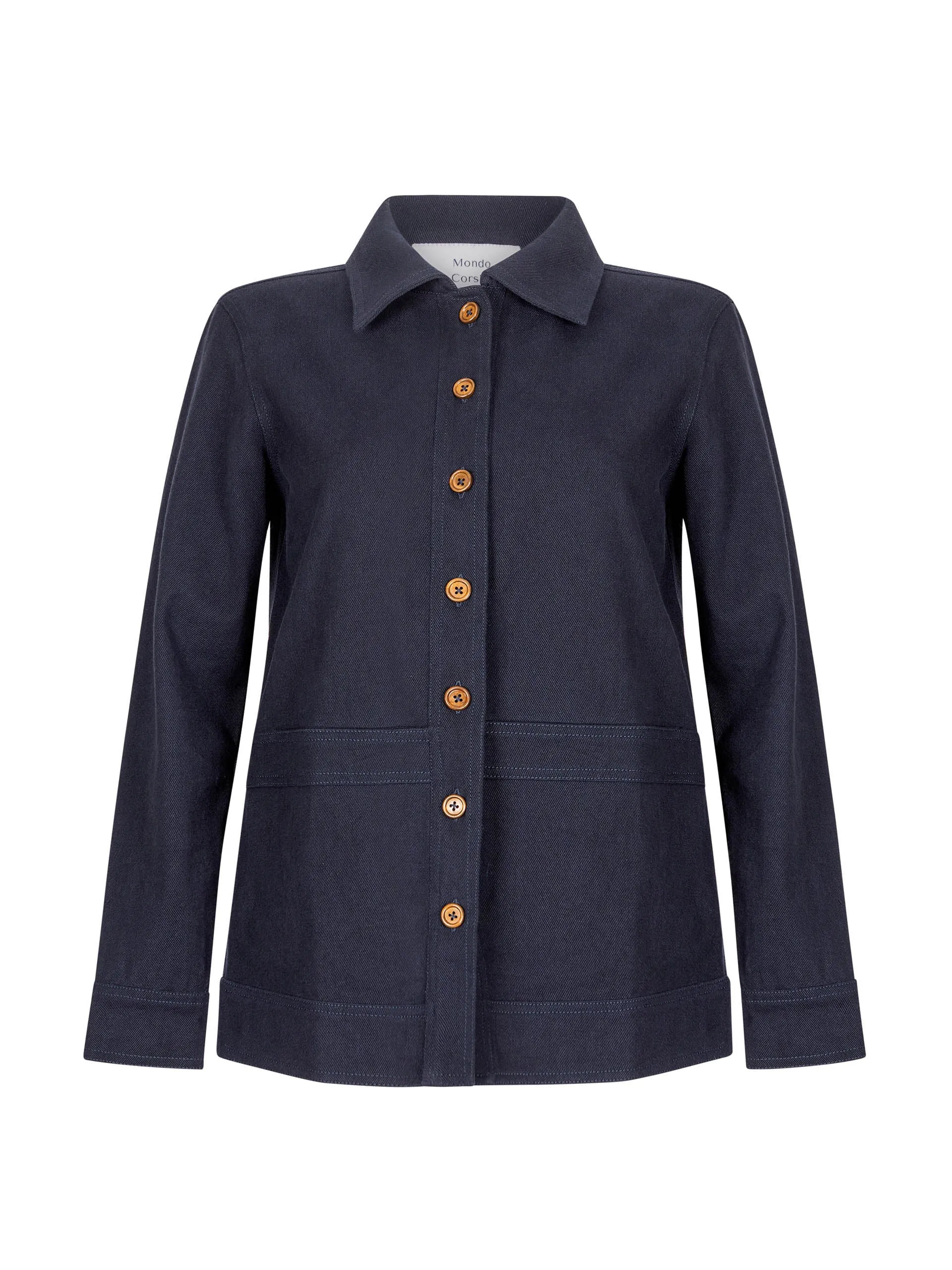 Navy Gemma drill jacket