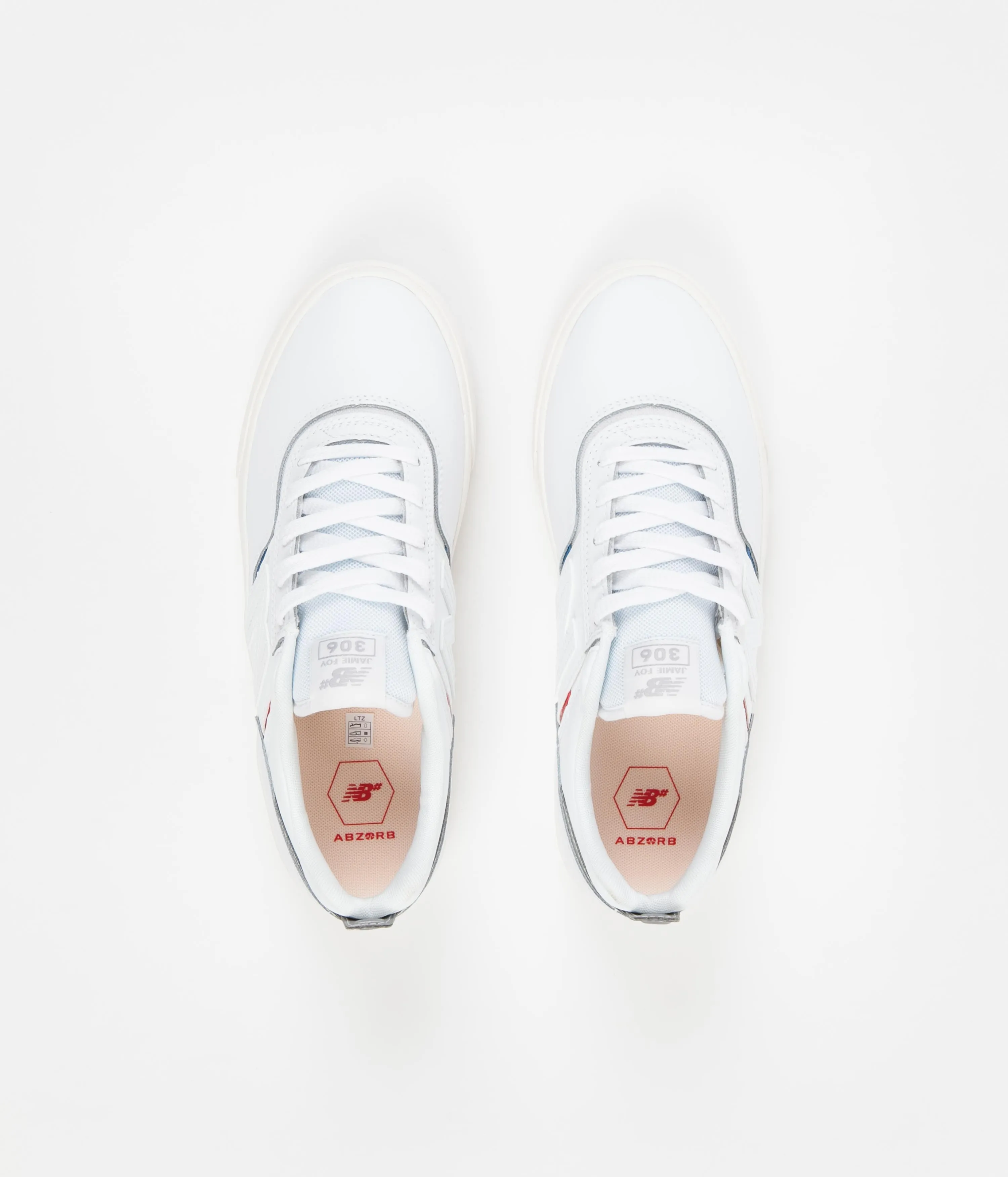 New Balance Numeric 306 Jamie Foy Shoes - White / White