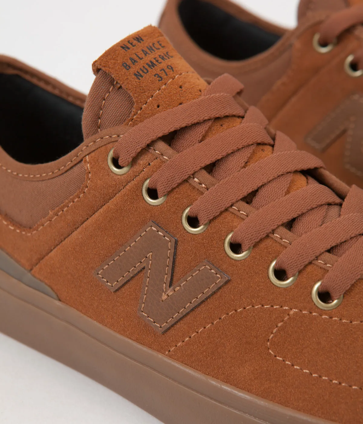 New Balance Numeric 379 Shoes - Brown / Gum - Jake Hayes