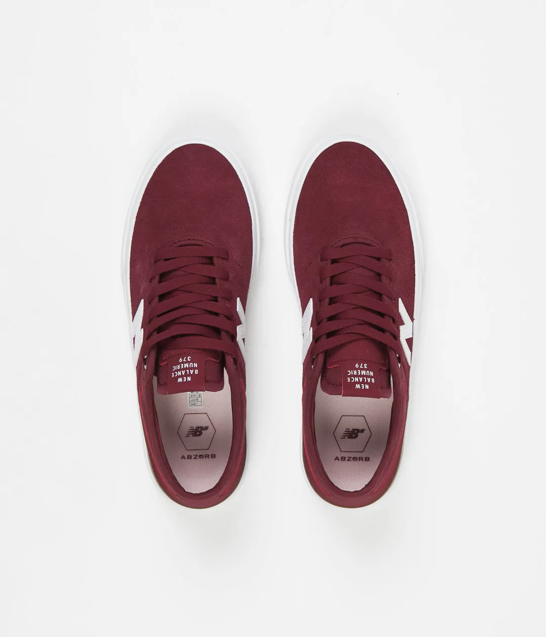 New Balance Numeric 379 Shoes - Burgundy / White