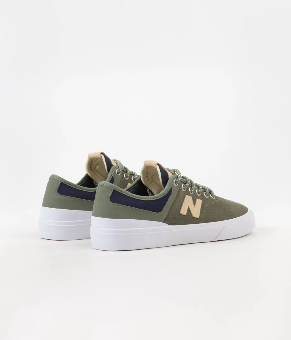 New Balance Numeric 379 Shoes - Olive / Yellow - Marius Syvanen