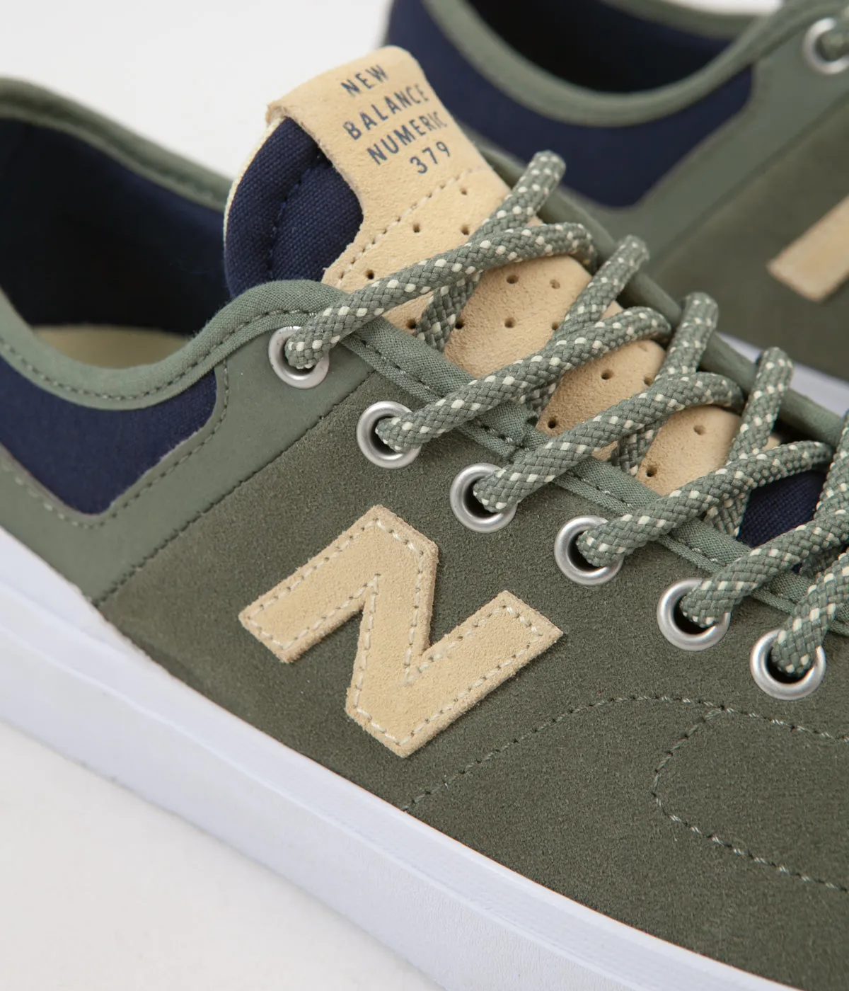 New Balance Numeric 379 Shoes - Olive / Yellow - Marius Syvanen