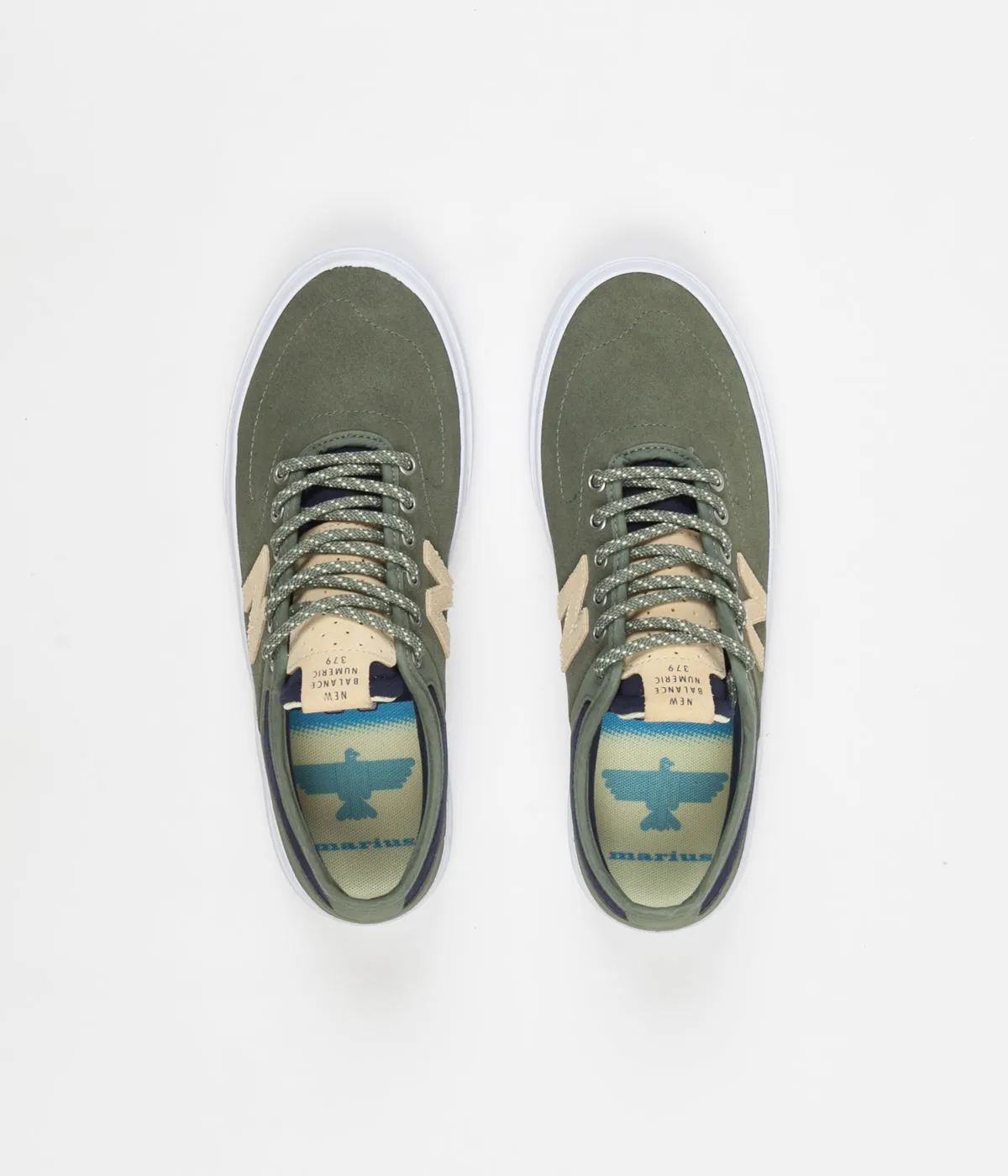 New Balance Numeric 379 Shoes - Olive / Yellow - Marius Syvanen