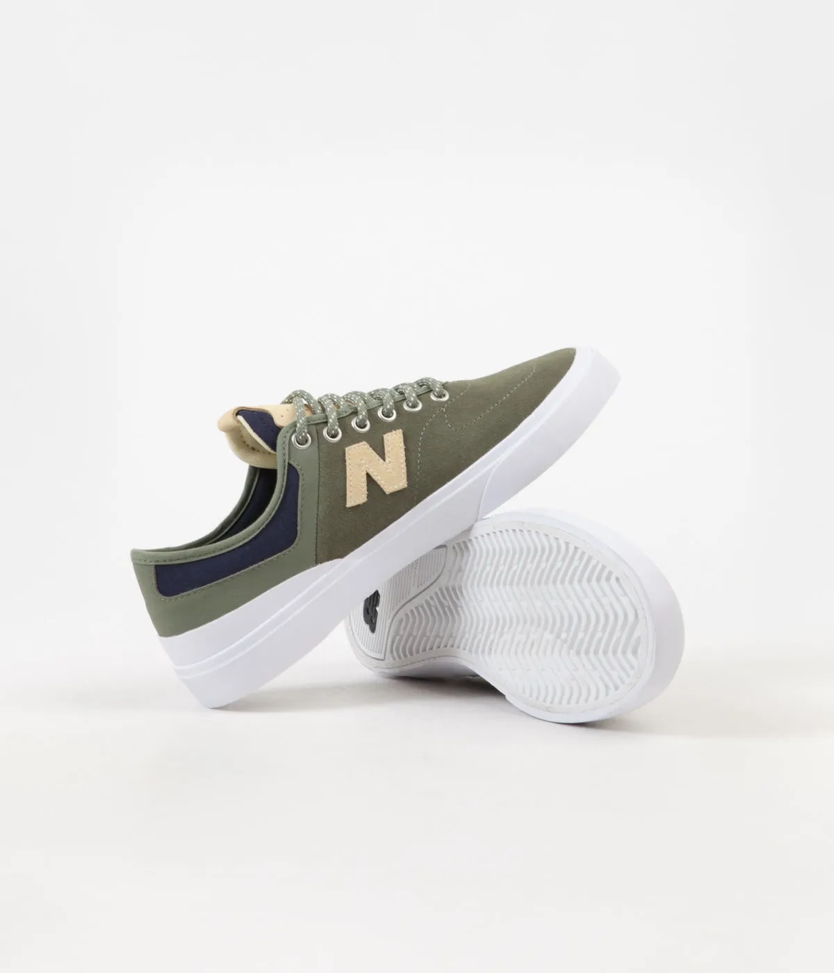 New Balance Numeric 379 Shoes - Olive / Yellow - Marius Syvanen