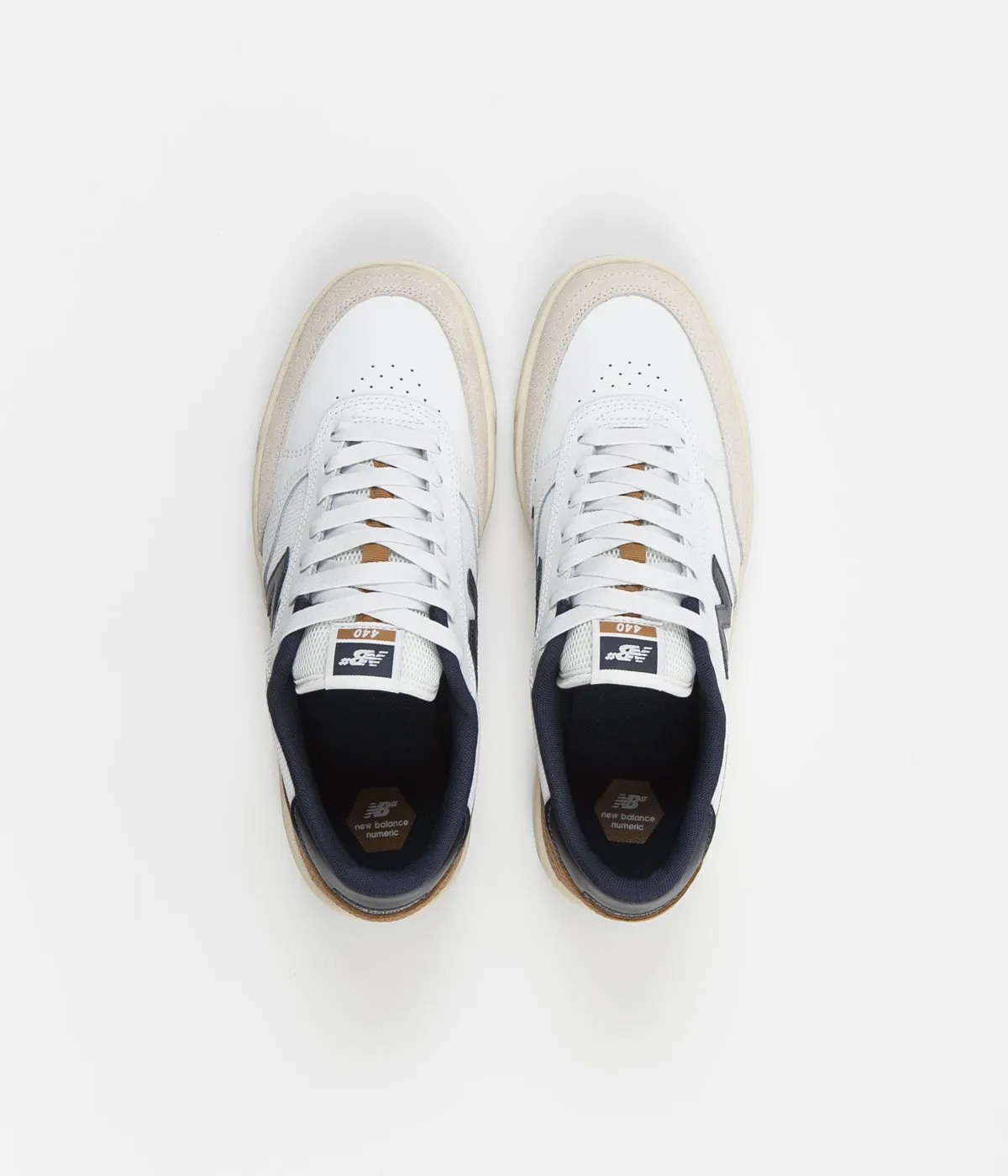 New Balance Numeric 440 Shoes - White / Navy