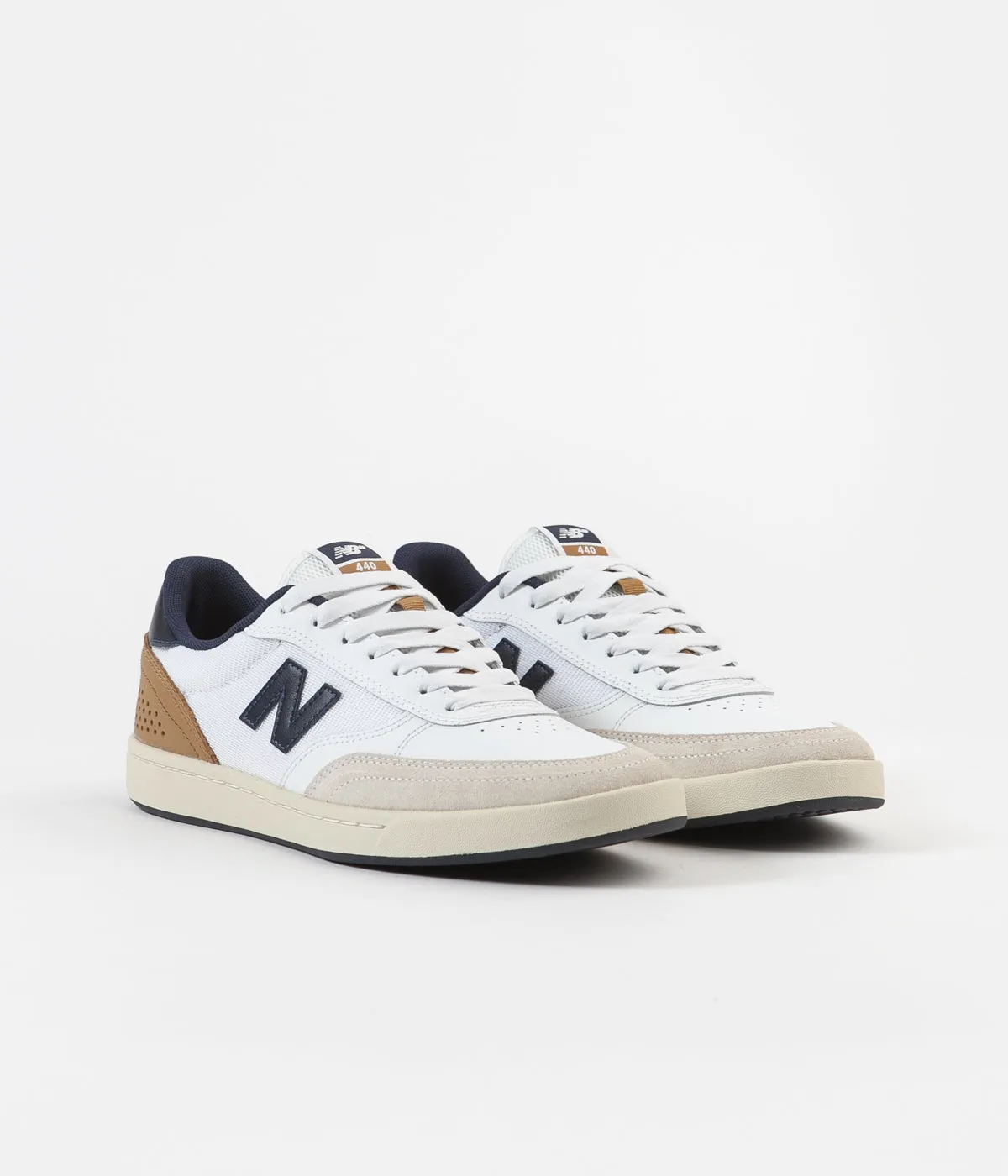 New Balance Numeric 440 Shoes - White / Navy