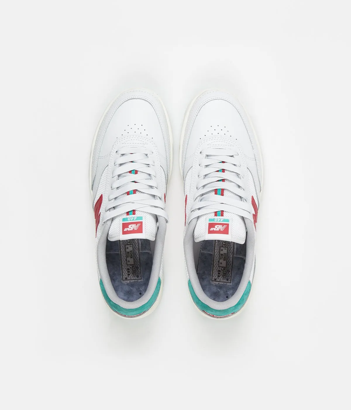 New Balance Numeric 440 Tom Knox Shoes - White / Red