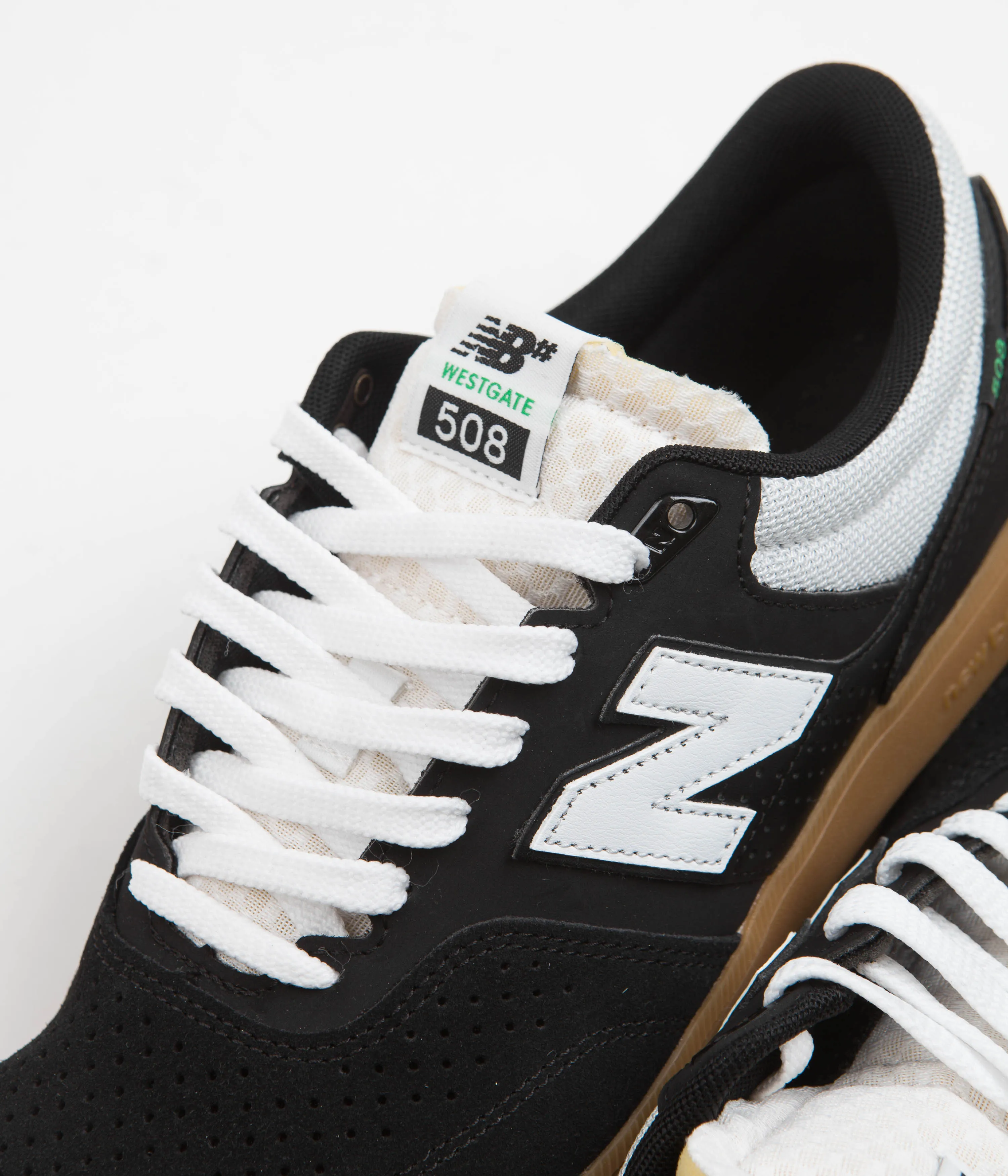 New Balance Numeric 508 Brandon Westgate Shoes - Black / White / Gum