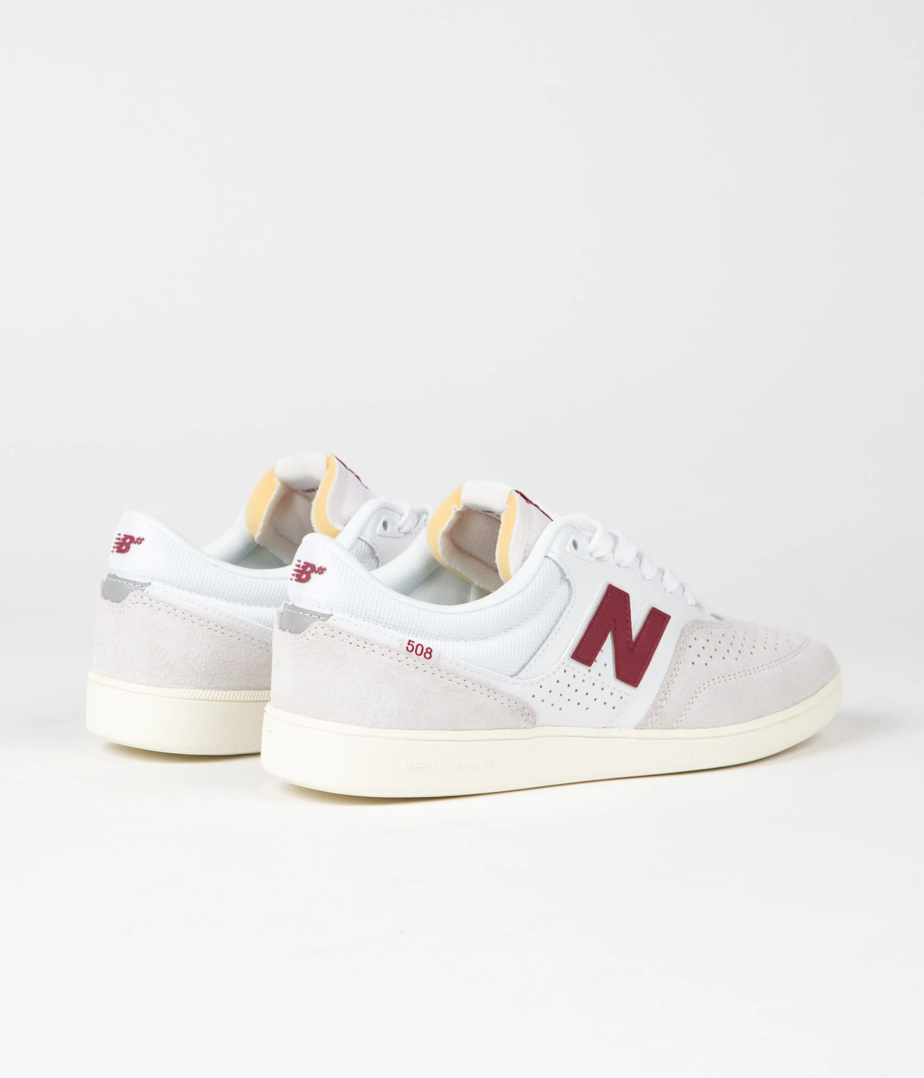 New Balance Numeric 508 Brandon Westgate Shoes - White / Red