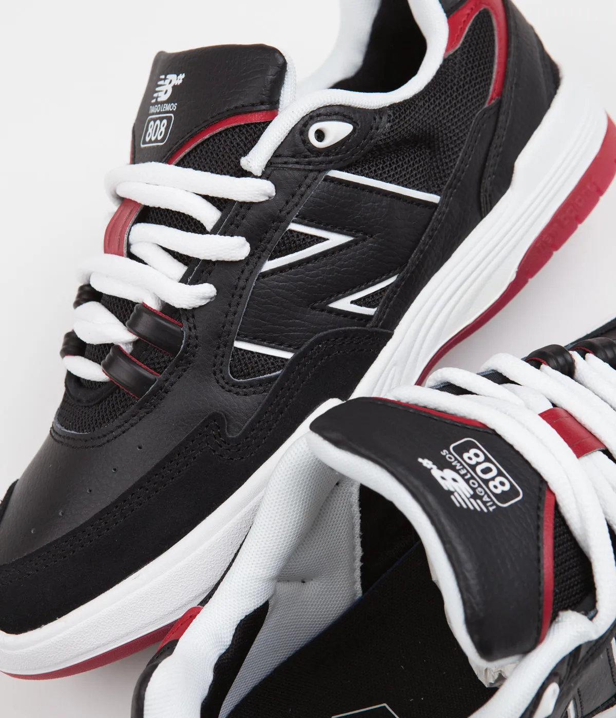 New Balance Numeric 808 Tiago Lemos Shoes - Black / Red