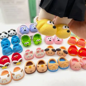 niannyyhouse 20cm 8in Plush Doll Puppy Print Shoes Length 4.8cm Stuffed Toy Dressup Gift for Boys Girls