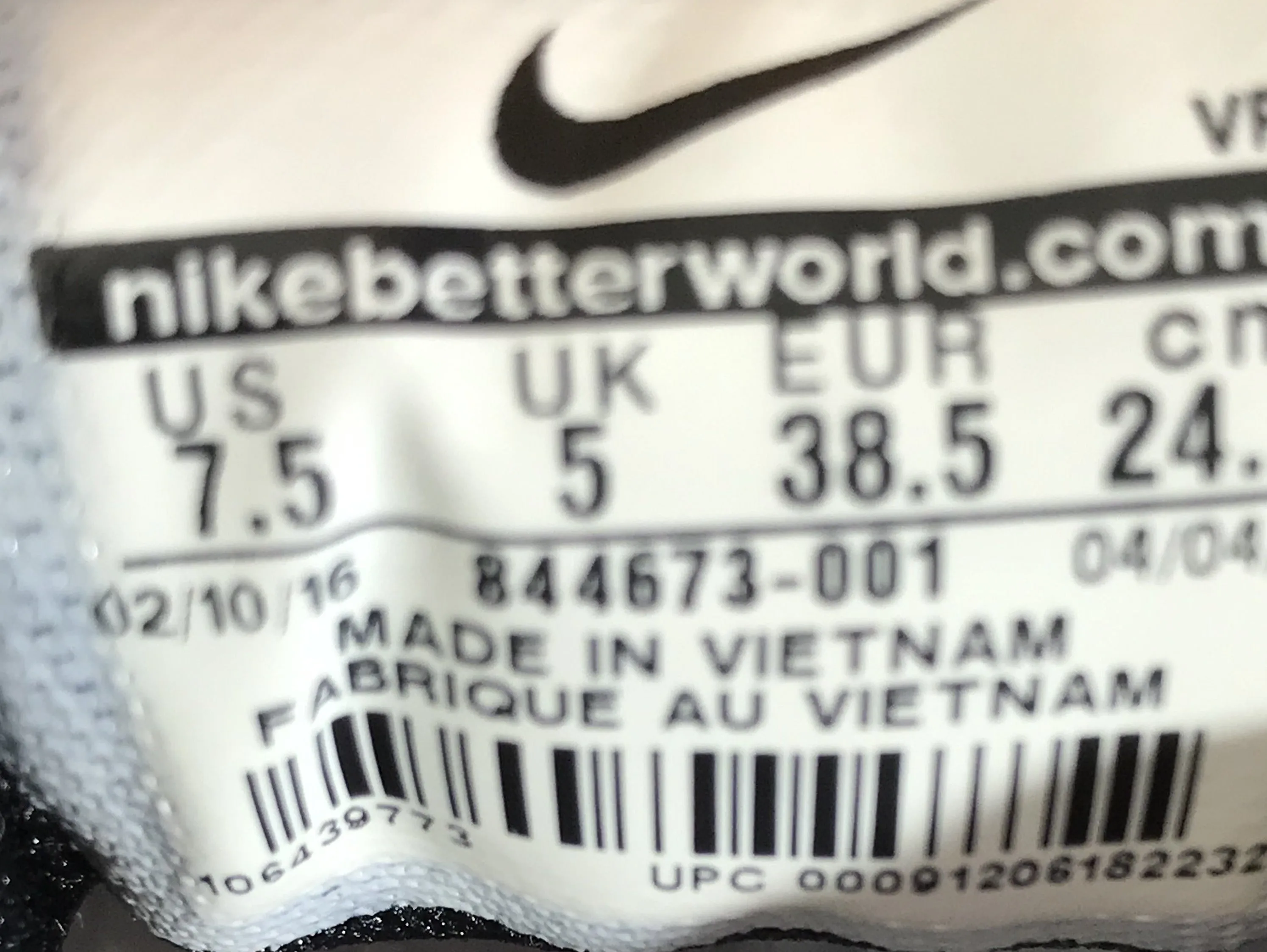 NIKE FLEX EXPERIENCE RN 5 Women's Size 7.5 Running Shoes Sneakers 844673-001