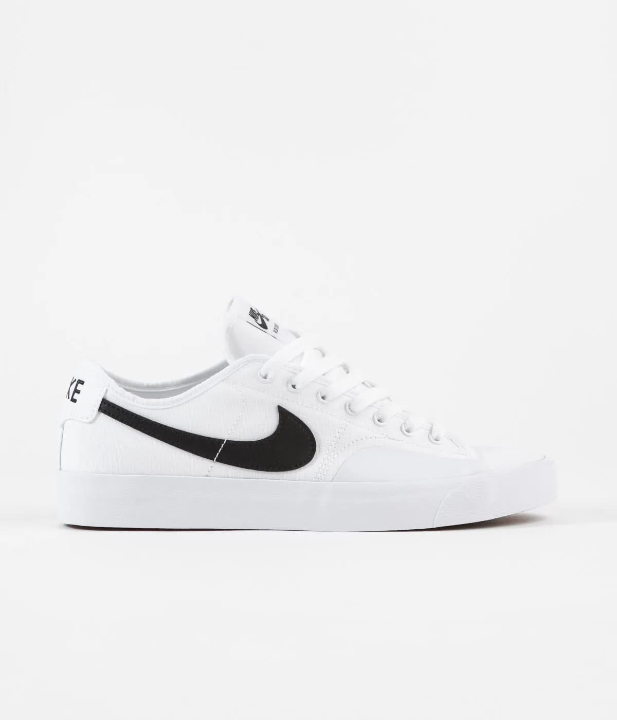 Nike SB Blazer Court Shoes - White / Black - White - Black