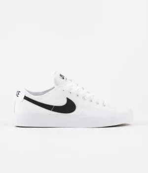 Nike SB Blazer Court Shoes - White / Black - White - Black