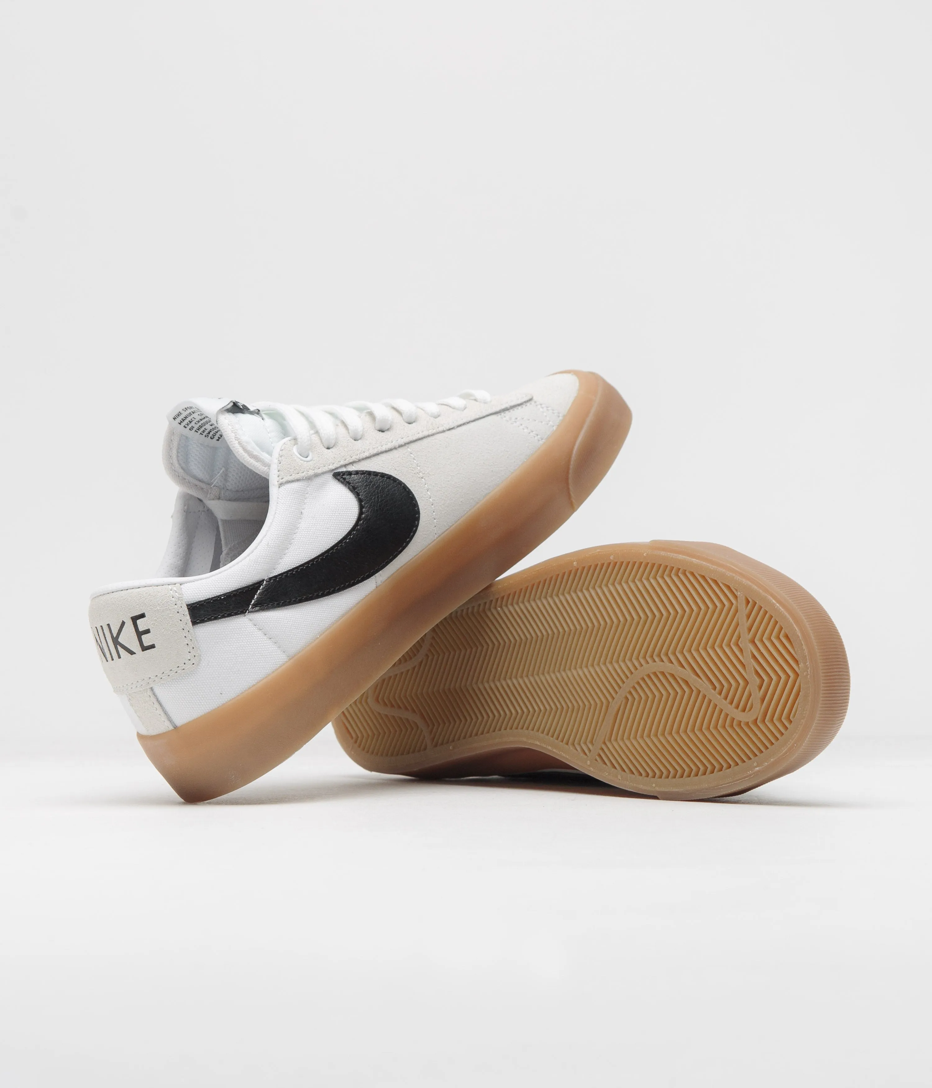 Nike SB Blazer Low Pro GT Shoes - White / Black - White - White