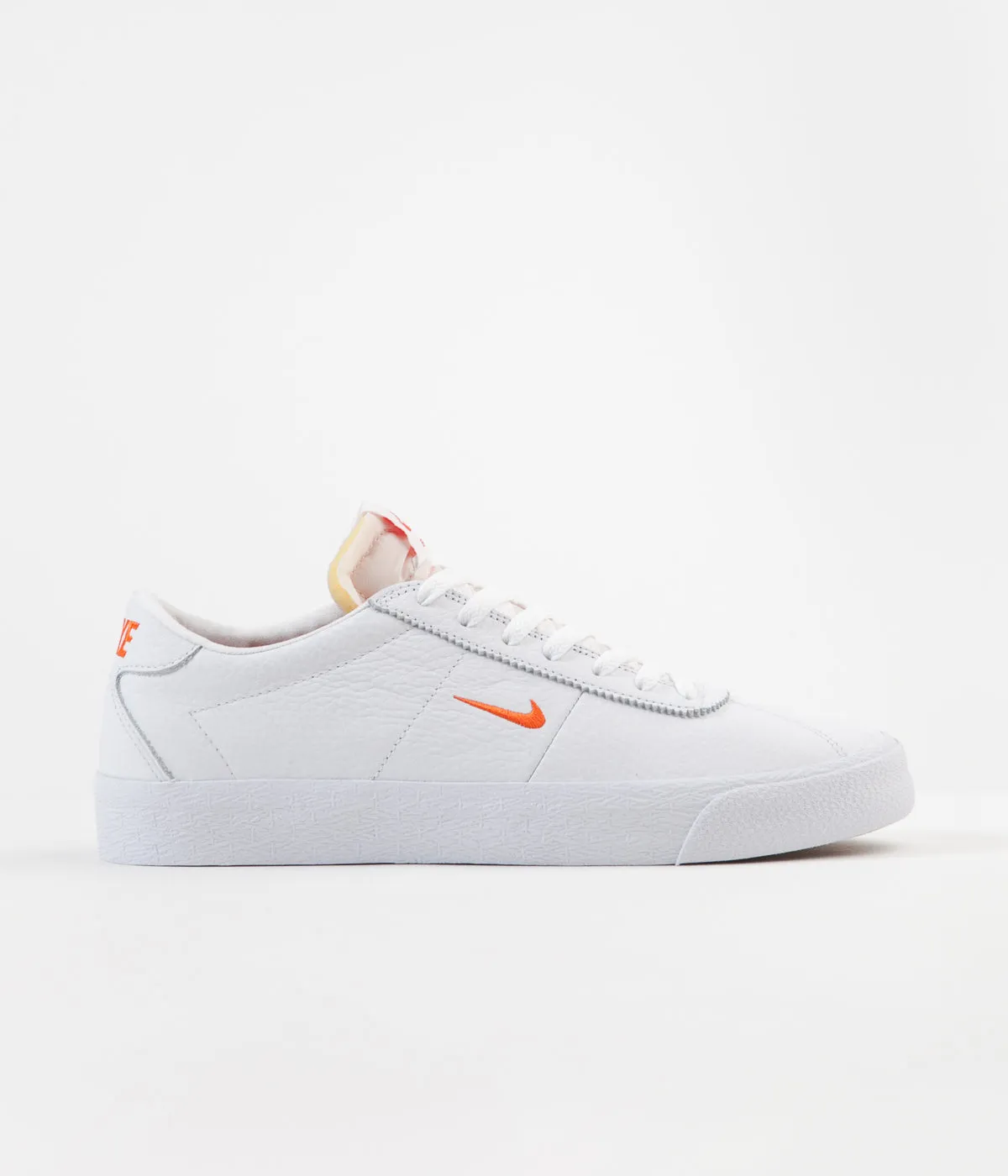 Nike SB Bruin Ultra Shoes - White / Team Orange - White - Gum Light Brown