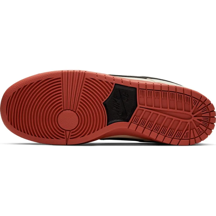 Nike SB Hennessy Dunk Low Pro Skate Shoe - Muslin/Black-Muslin-Rugged Orange