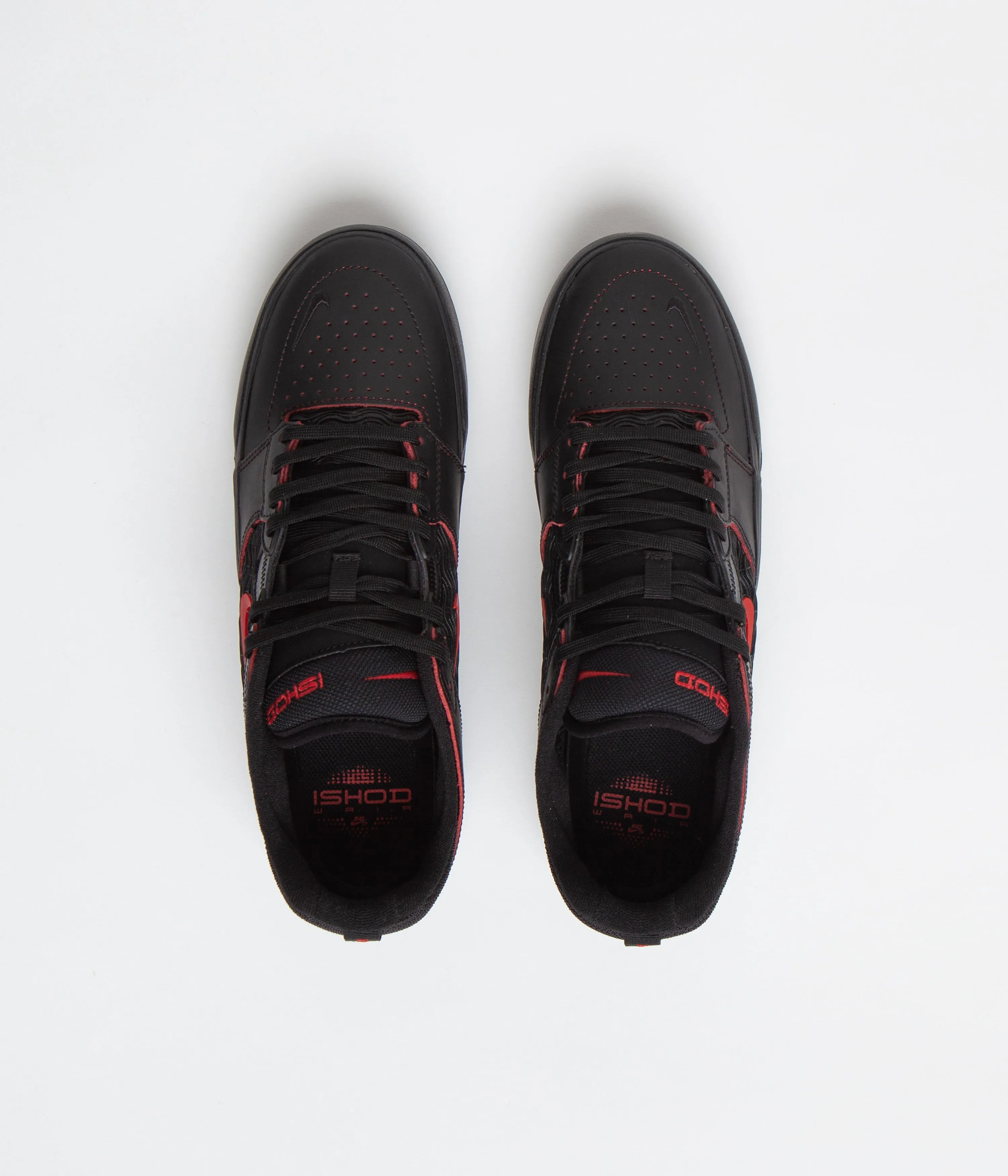 Nike SB Ishod Premium Shoes - Black / University Red - Black - Black