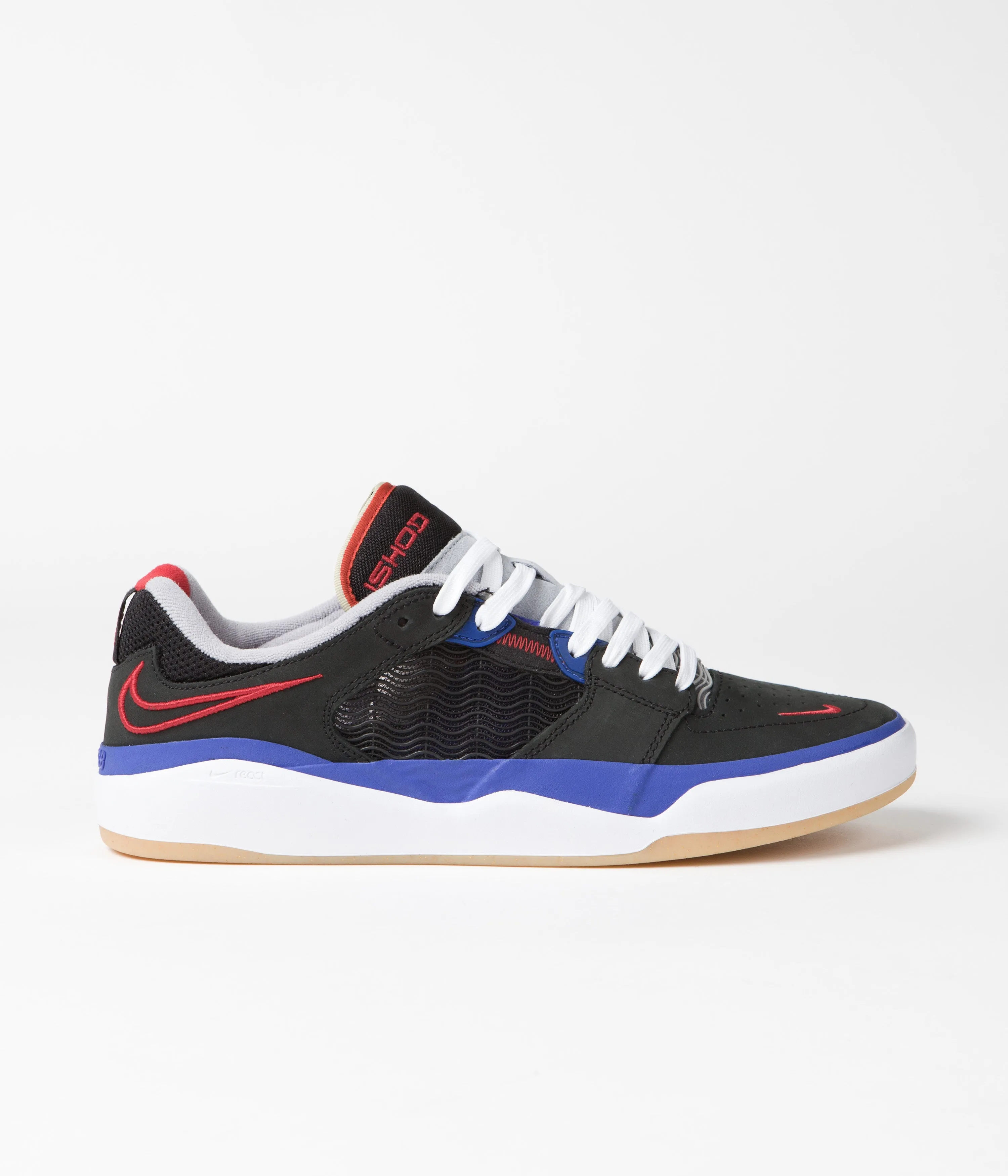 Nike SB Ishod Premium Shoes - Black / University Red - Hyper Royal
