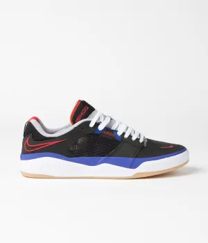 Nike SB Ishod Premium Shoes - Black / University Red - Hyper Royal