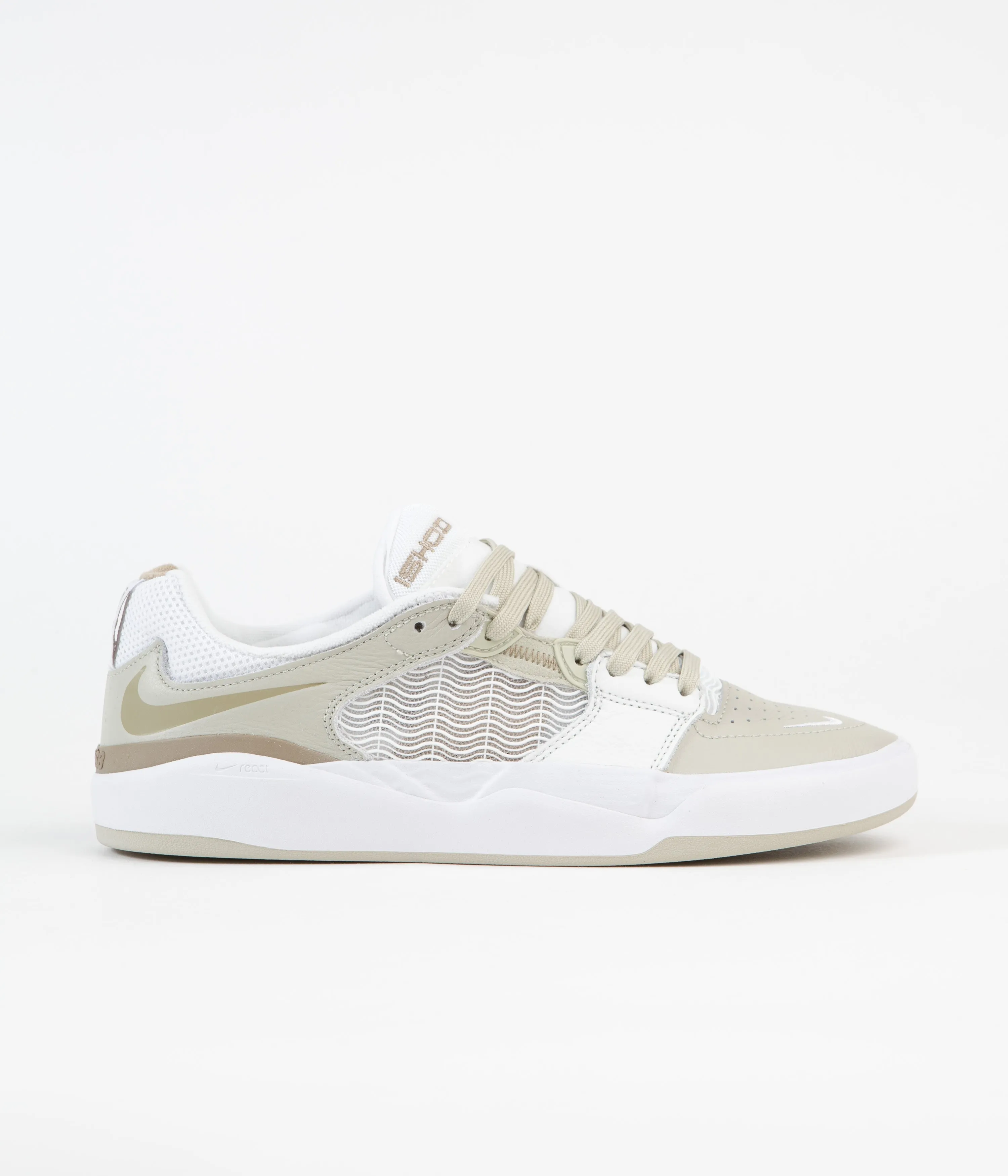 Nike SB Ishod Premium Shoes - Light Stone / Khaki - Summit White - White