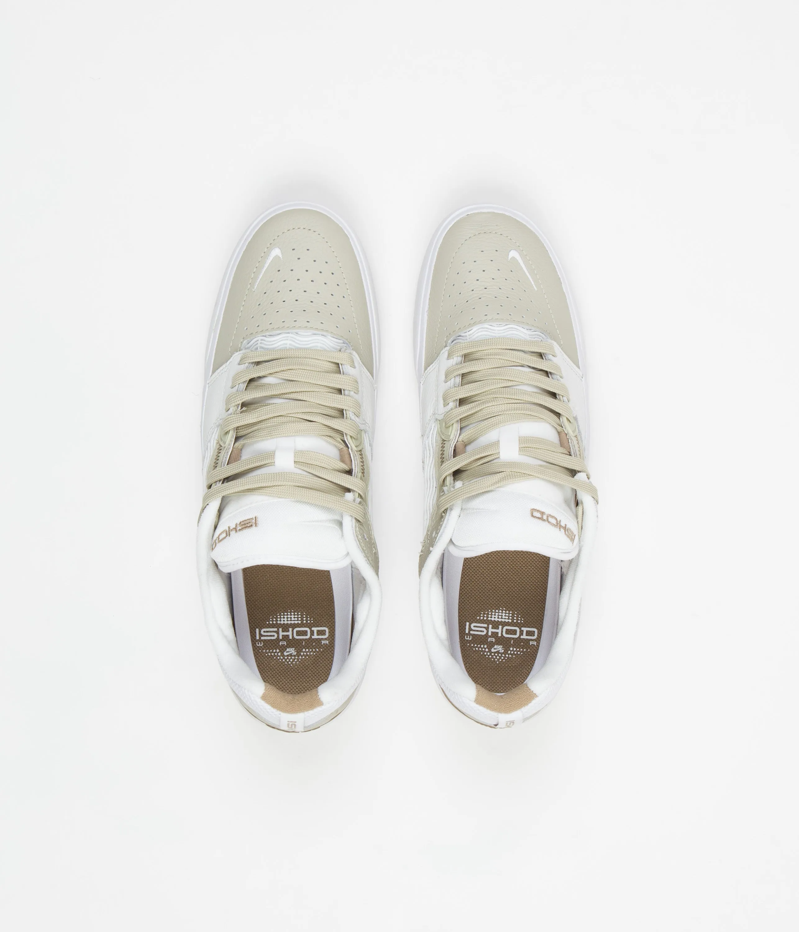 Nike SB Ishod Premium Shoes - Light Stone / Khaki - Summit White - White