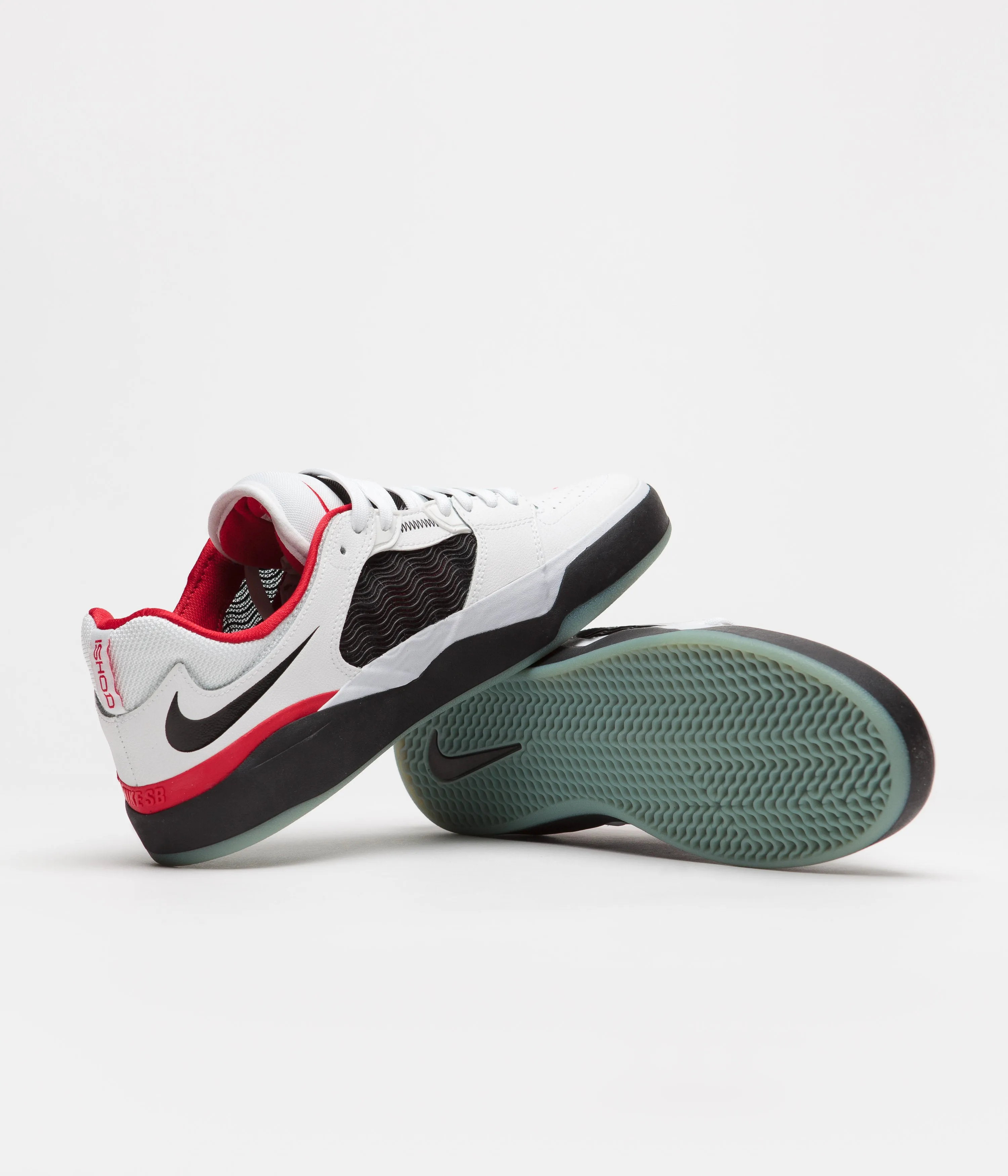 Nike SB Ishod Premium Shoes - White / Black - University Red - Black