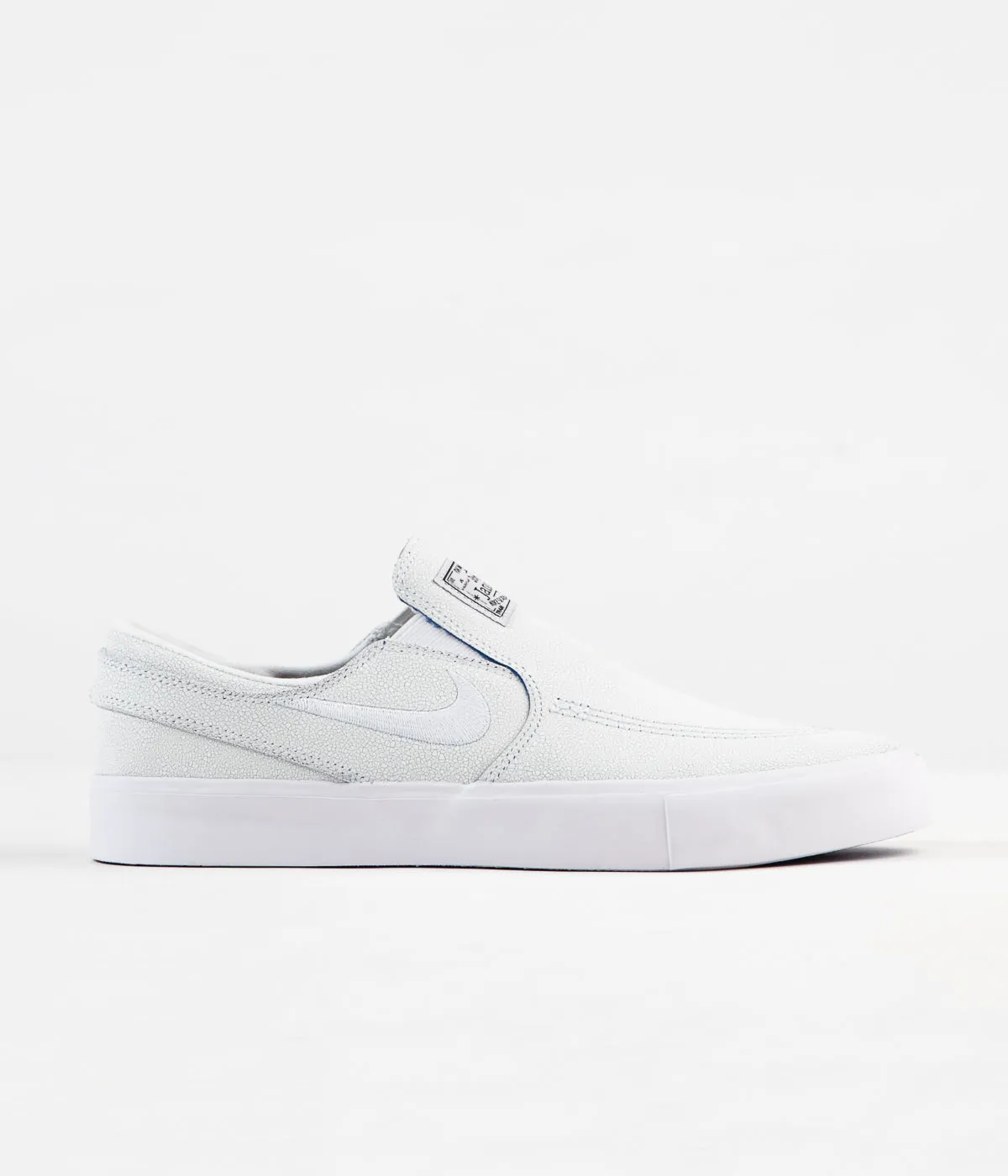 Nike SB Janoski Slip On Remastered Premium Shoes - White / White - Game Royal