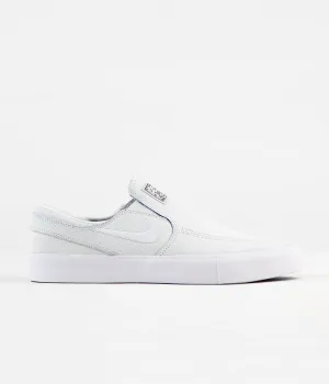 Nike SB Janoski Slip On Remastered Premium Shoes - White / White - Game Royal