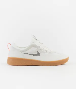 Nike SB Nyjah Free 2 Shoes - Summit White / Black - Bright Crimson