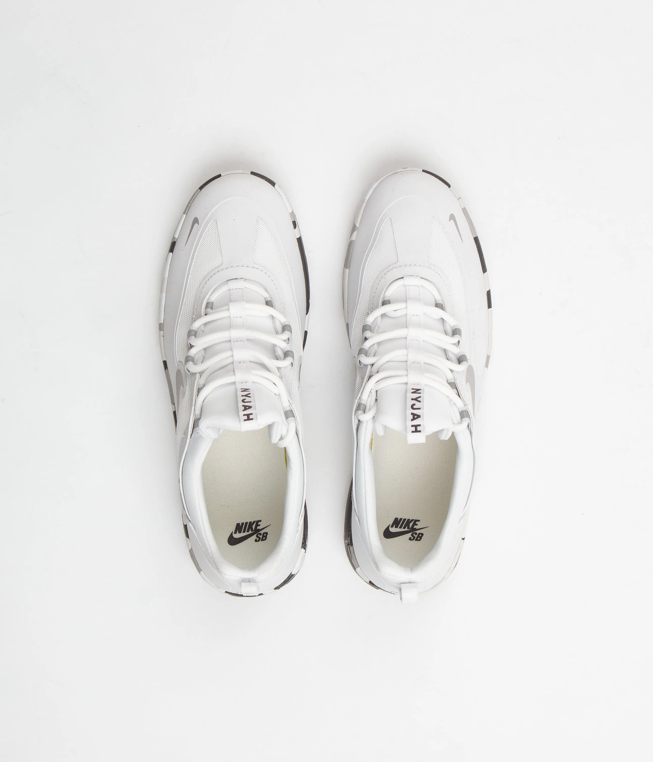 Nike SB Nyjah Free 2 Shoes - White / Atmosphere Grey - Thunder Grey