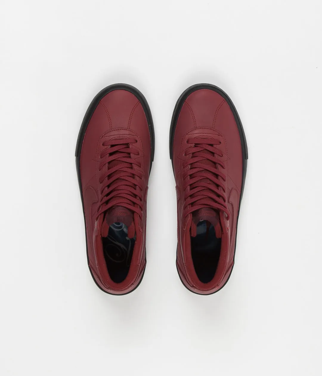 Nike SB Orange Label Bruin High 'L. Baker' Shoes - Team Red / Night Maroon - Black