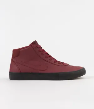 Nike SB Orange Label Bruin High 'L. Baker' Shoes - Team Red / Night Maroon - Black