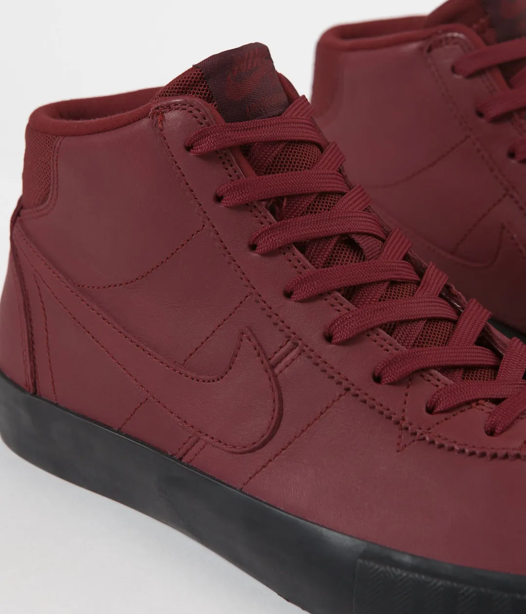 Nike SB Orange Label Bruin High 'L. Baker' Shoes - Team Red / Night Maroon - Black