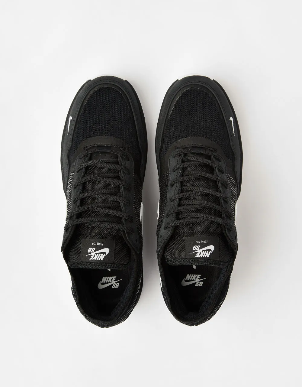 Nike SB PS8 Skate Shoes - Black/White-Black-White