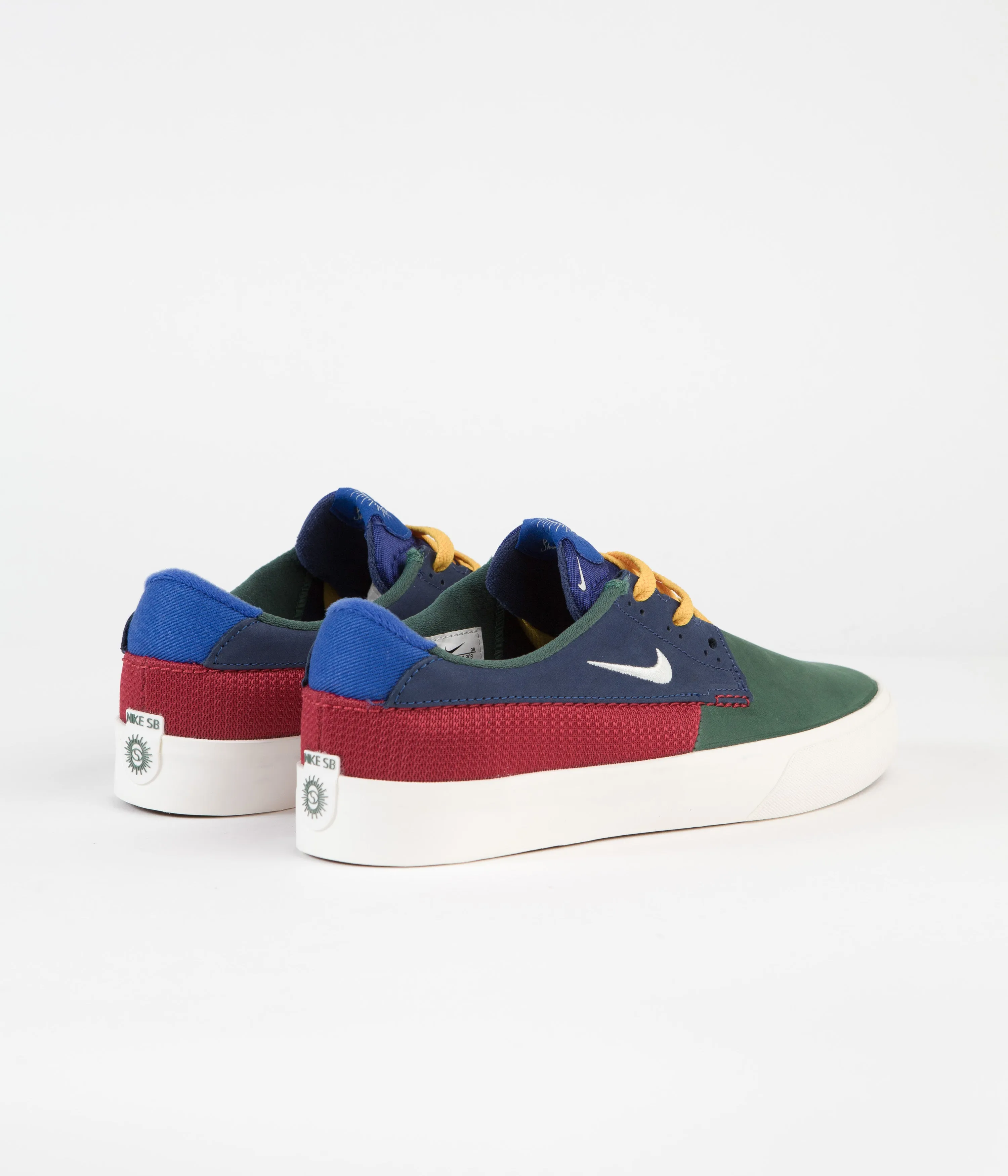 Nike SB Shane Shoes - Noble Green / Sail - Varsity Red - Navy